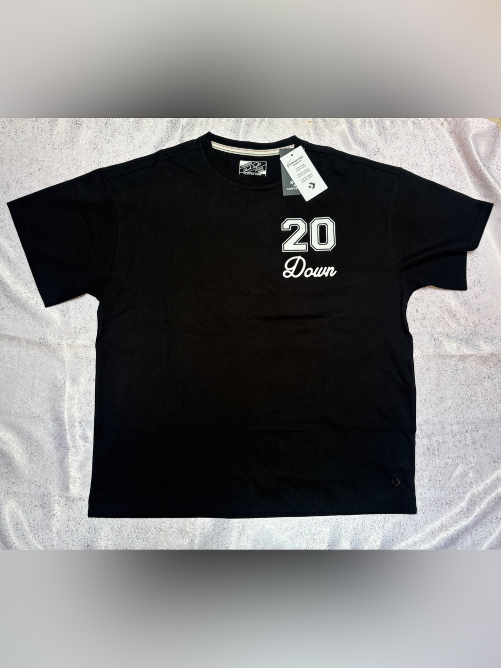 Converse Black Short Sleeve '20 Down' Graphic Tee